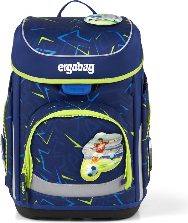 Ergobag Cubo Schulranzen-Set „Spitzenreitbär" 5-teilig – Blau
