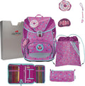 DerDieDas ErgoFlex Light Schulranzen-Set „Sweet Sprinkles" 5-teilig – Rosa