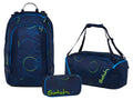 Satch Pack Schulrucksack-Set „Air Blue Tech" 3-teilig
