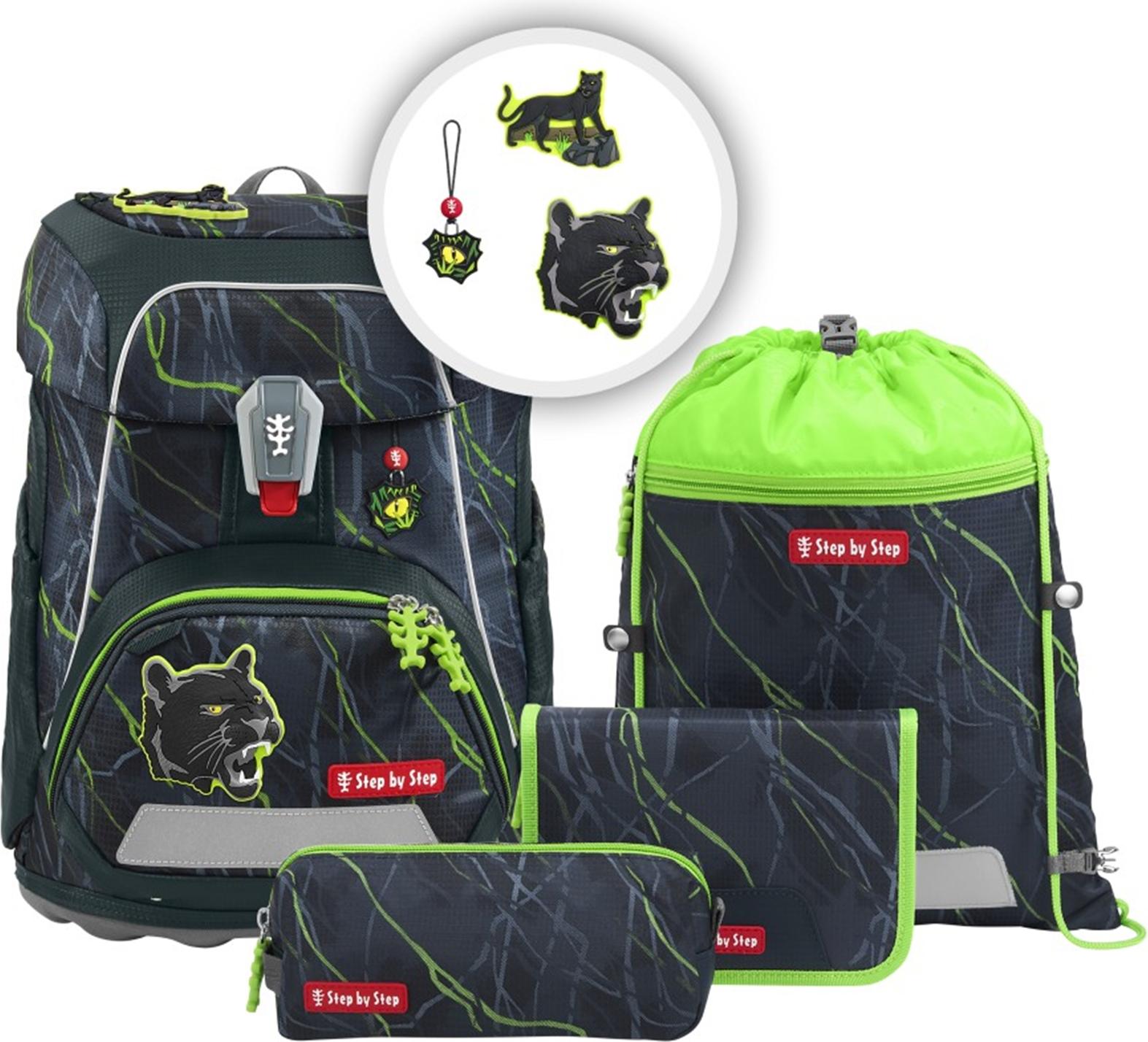 Step by Step Schulranzen-Set Fit 5-teilig – Schwarz