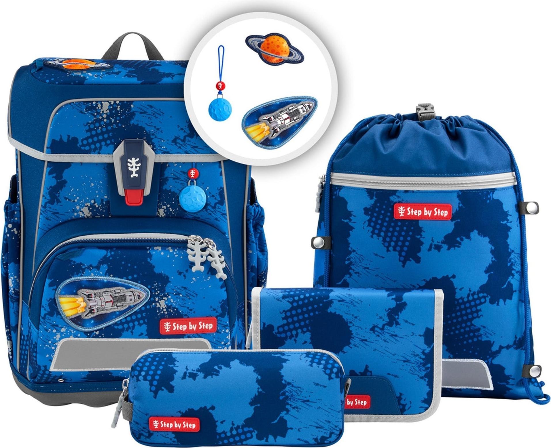 Step by Step Schulranzen-Set Cloud Reflect 5-teilig – Blau